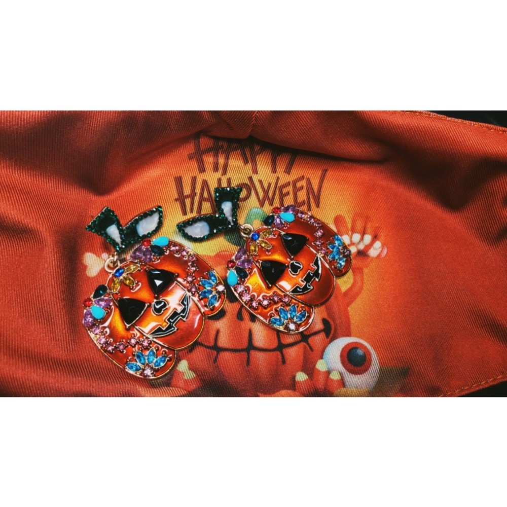 Pumpkin Halloween earrings